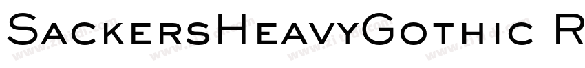 SackersHeavyGothic R字体转换